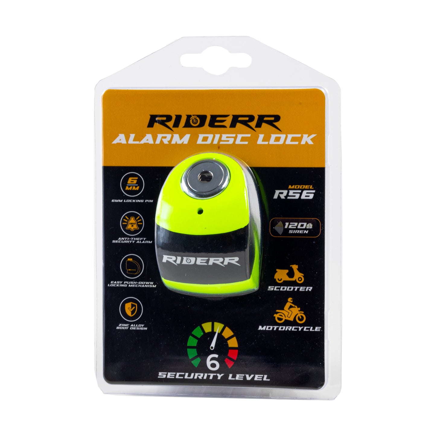 RIDERR RS6 Alarm Disc Lock