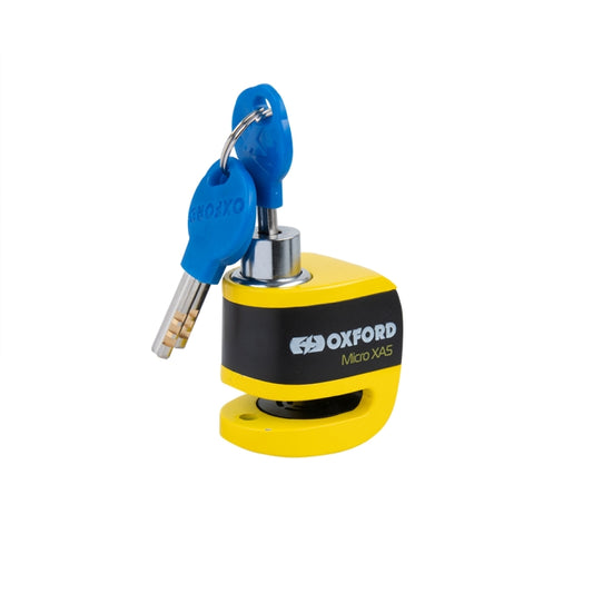 Oxford Micro XA5 Alarm Disc Lock - Yellow