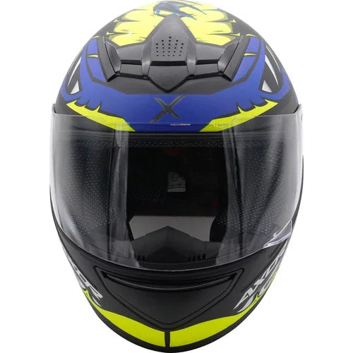 Axor Rage Python Helmet - Matt Black / Blue / Yellow