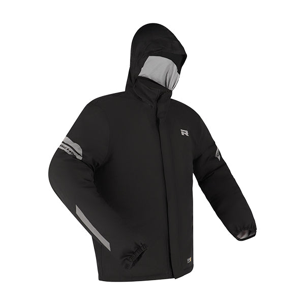 RICHA Rain Stretch 2L Hoodie - Black - 6XL