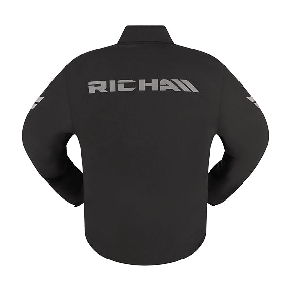 RICHA Rain Stretch 2L Hoodie - Black - 6XL