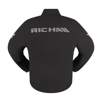 RICHA Rain Stretch 2L Hoodie - Black - 6XL