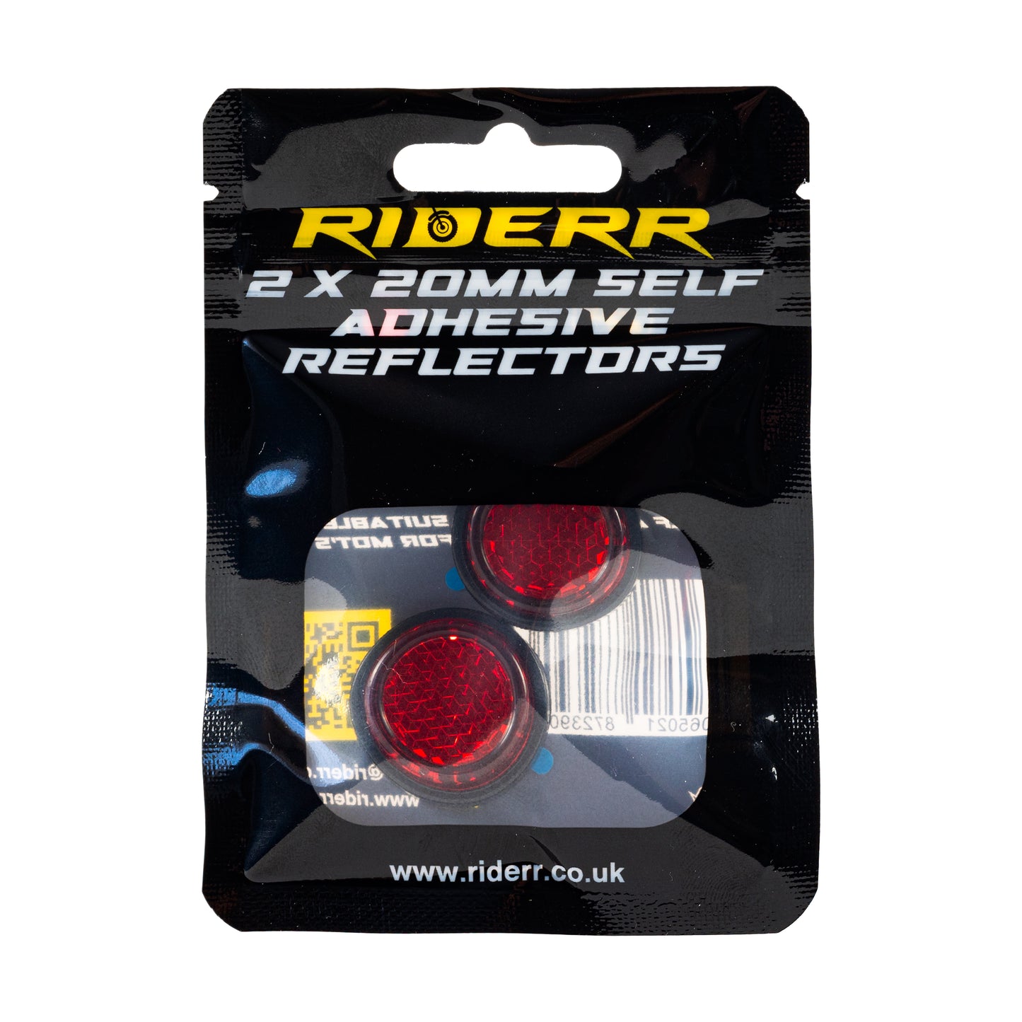 RIDERR 50 x 20mm Self Adhesive Reflectors