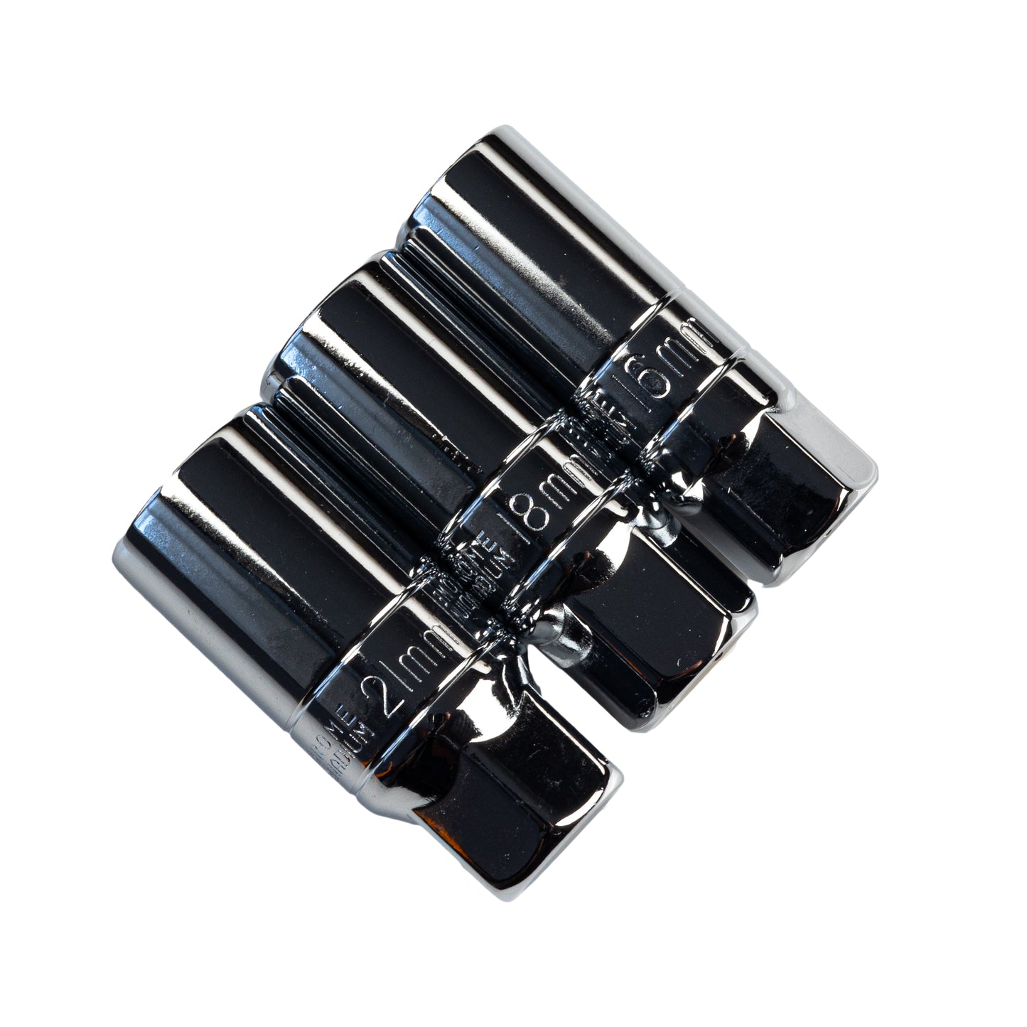RIDERR 3pc Magnetic Spark Plug Socket Set