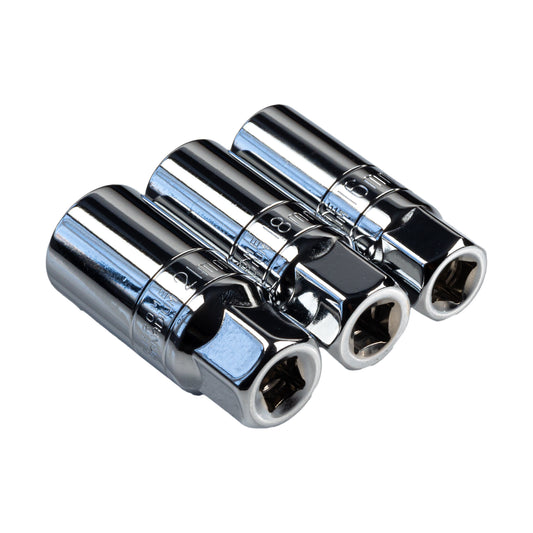 RIDERR 3pc Magnetic Spark Plug Socket Set