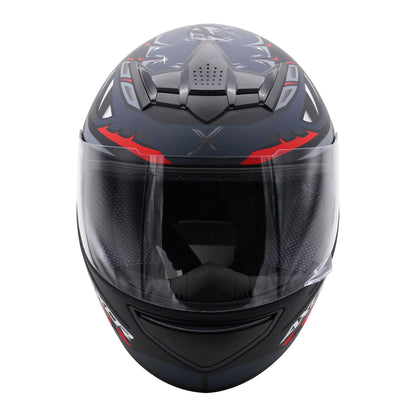 Axor Rage Python Helmet - Matt Grey / Black / Red