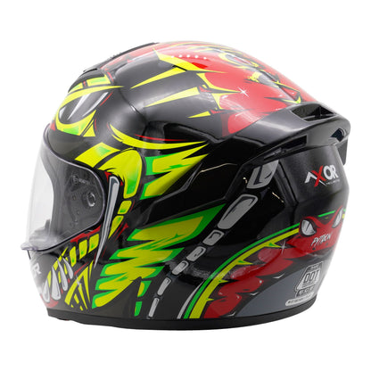 Axor Rage Python Helmet - Black / Yellow / Red