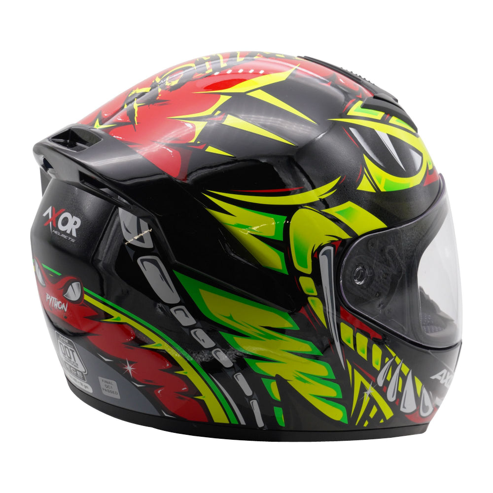 Axor Rage Python Helmet - Black / Yellow / Red