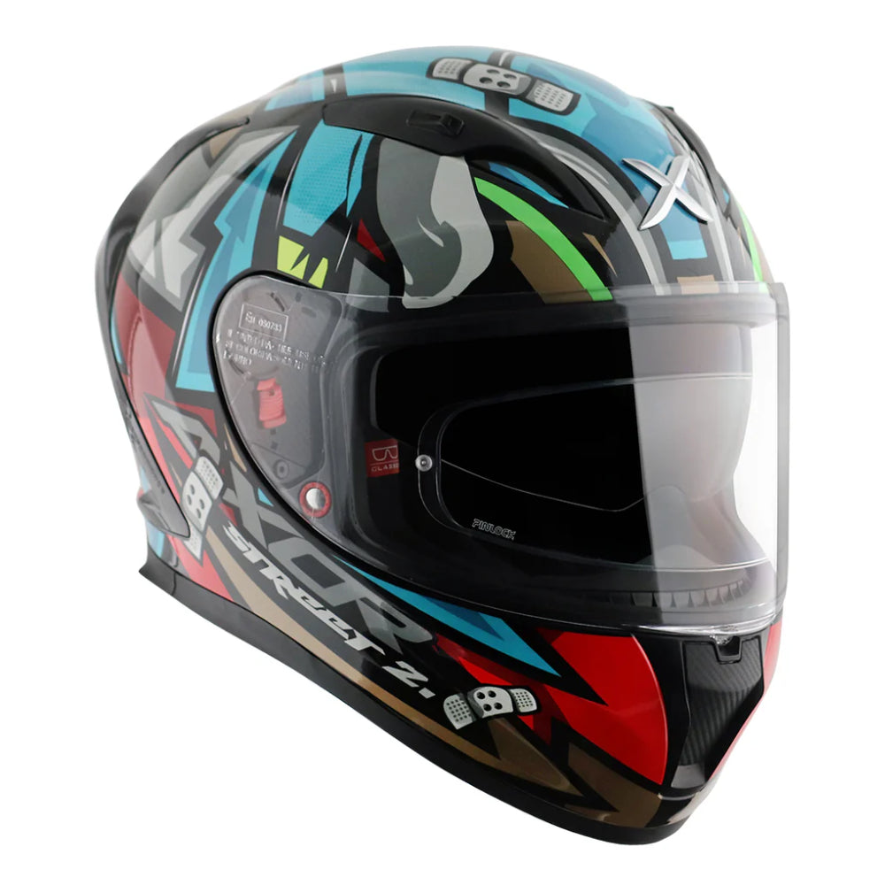 Axor Street Helmet - Bobby Black / Blue