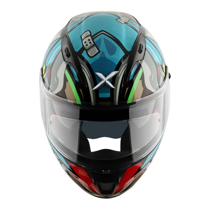 Axor Street Helmet - Bobby Black / Blue