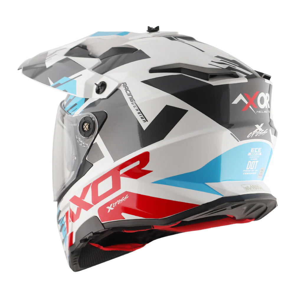 Axor X-Cross X1 Helmet - 2206 - White / Red