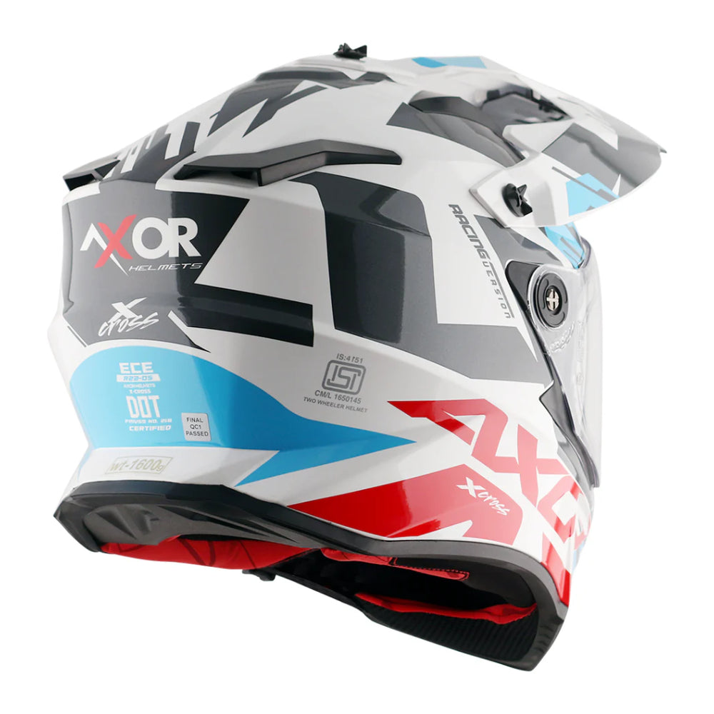 Axor X-Cross X1 Helmet - 2206 - White / Red