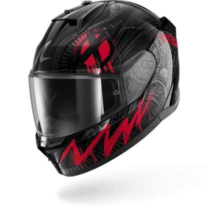 Shark D Skwall 3 Shiever Helmet - Black / Anthracite / Red