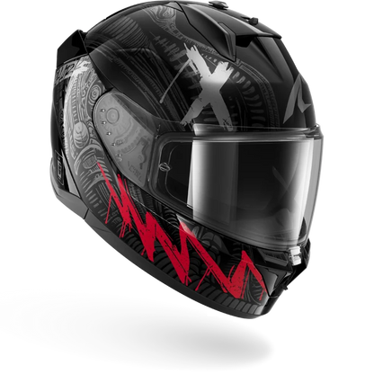 Shark D Skwall 3 Shiever Helmet - Black / Anthracite / Red
