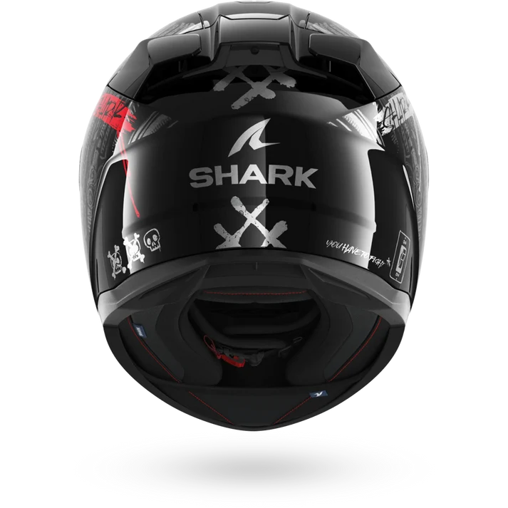 Shark D Skwall 3 Shiever Helmet - Black / Anthracite / Red