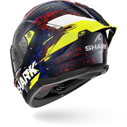 SHARK Skwal Cup Speed VIB Helmet - Blue / Red / Yellow