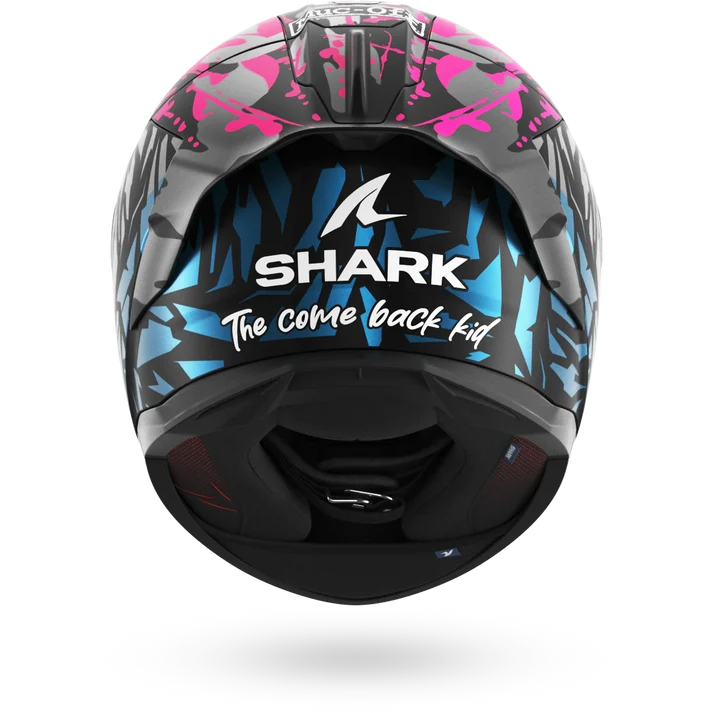 SHARK Skwal Cup Replica Redding Helmet - Black / Violet / Blue