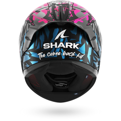 SHARK Skwal Cup Replica Redding Helmet - Black / Violet / Blue