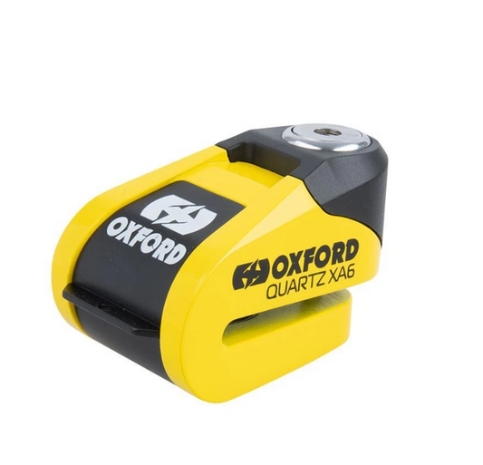 Oxford Quartz XA6 Alarm Disc Lock - Yellow/Black