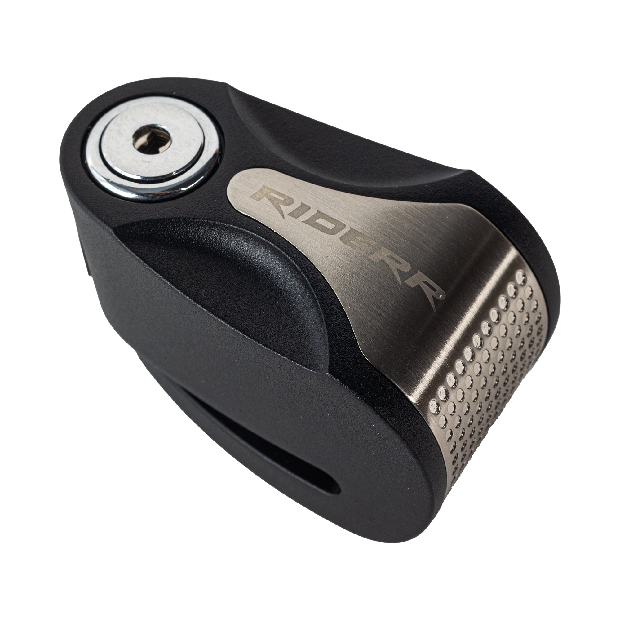 RIDERR RIOT Alarm Disc Lock - Silver