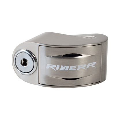 RIDERR RT6 Alarm Disc Lock - Silver