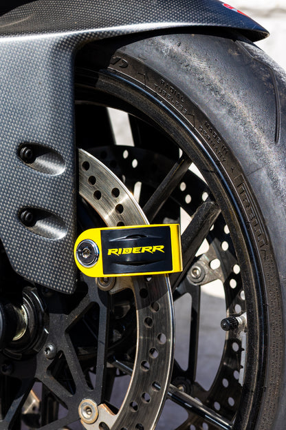 RIDERR RT6 Alarm Disc Lock - Yellow