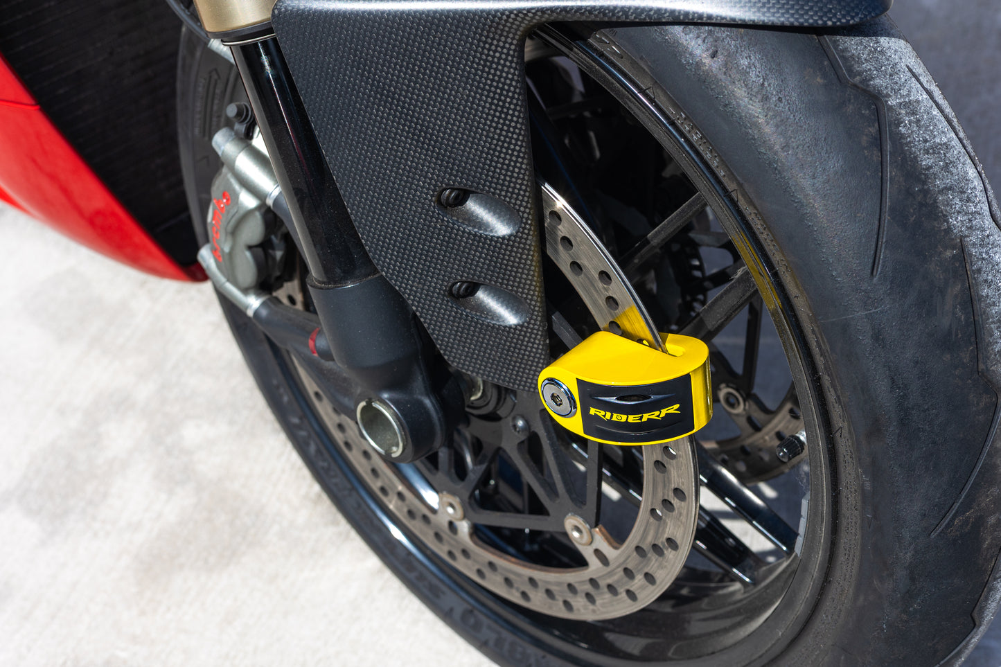 RIDERR RT6 Alarm Disc Lock - Yellow