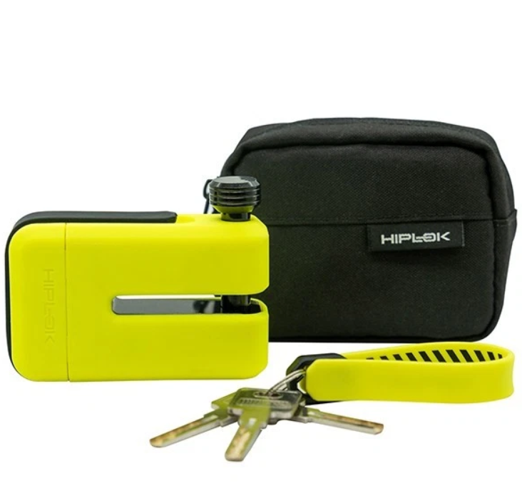 Hiplok MD1000 Motorcycle Disc Lock - Yellow