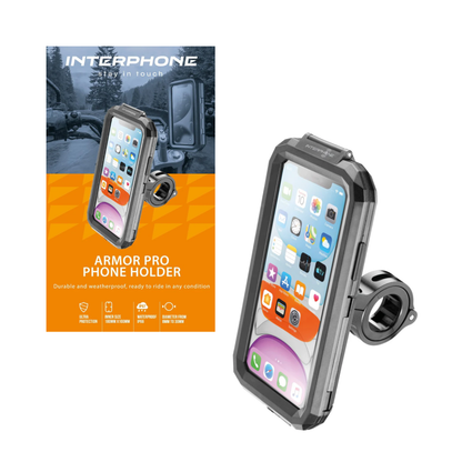 Interphone Armor Pro Motorcycle Phone Case & Mount