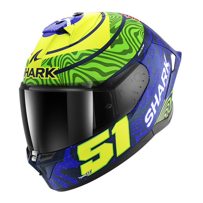 SHARK Skwal Cup Replica Granado Helmet - Blue / Green / Yellow