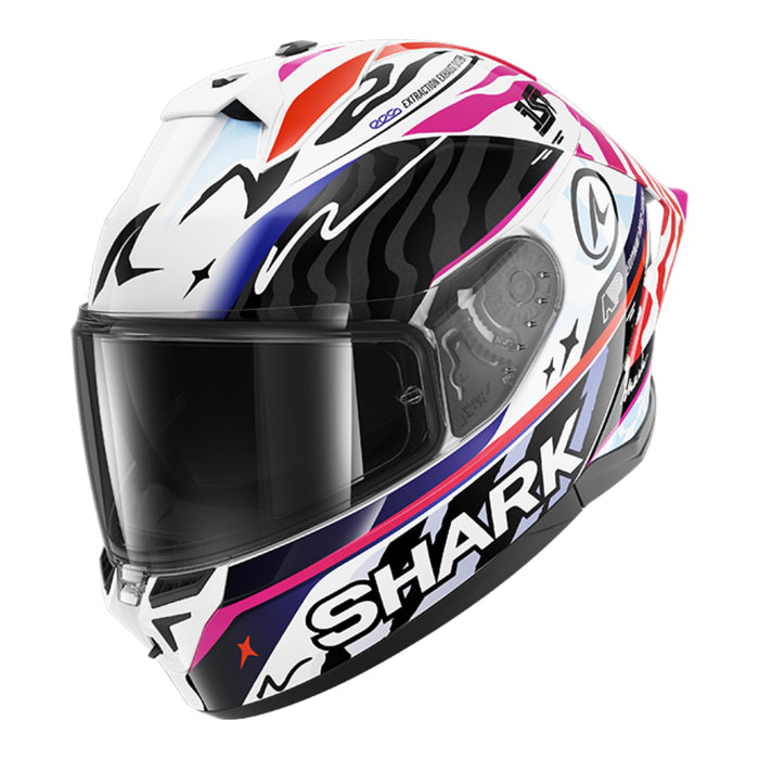 SHARK Skwal Cup Speed Fancy Helmet - White / Black / Orange