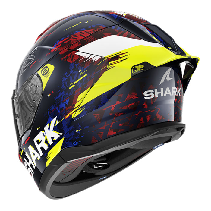 SHARK Skwal Cup Speed VIB Helmet - Blue / Red / Yellow