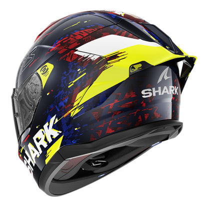 SHARK Skwal Cup Speed VIB Helmet - Blue / Red / Yellow