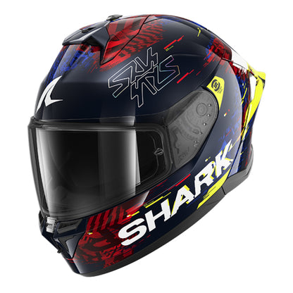 SHARK Skwal Cup Speed VIB Helmet - Blue / Red / Yellow
