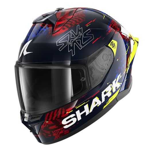 SHARK Skwal Cup Speed VIB Helmet - Blue / Red / Yellow